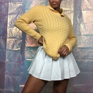 Yellow collared sweater